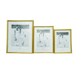 Gold Colored Plastic Photo Frame, min 3pcs, Various Sizes, On sale, 30% off, price from