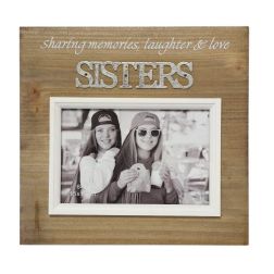 Vintage Style Photo Frame Sisters - 6"x4", on Sale, 40% off, min 3pcs