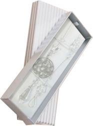 Suncatcher with Hollowed Butterfly and Clear Beads with Gift Box, 30% off,  min 3 pcs, 