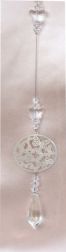 Suncatcher with Hollowed Butterfly and Clear Beads, 30% off, min 3pcs